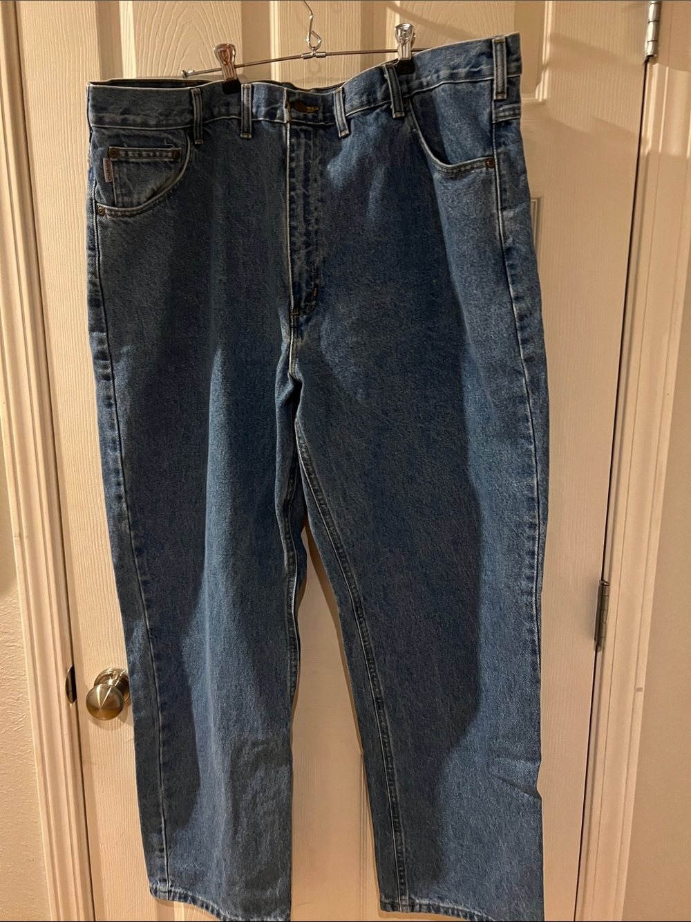 Carhartt Men's Dark Blue Relaxed Fit Jeans